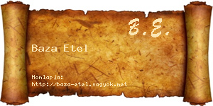 Baza Etel névjegykártya